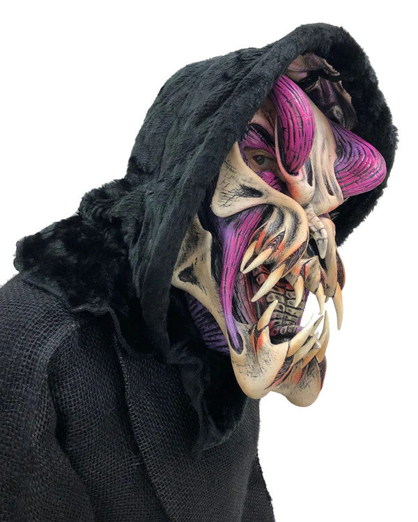 Predator Purple Mask- right angled view