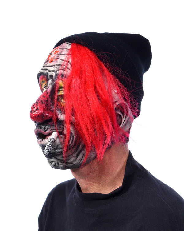 Whiskey the Clown Mask- left angled view