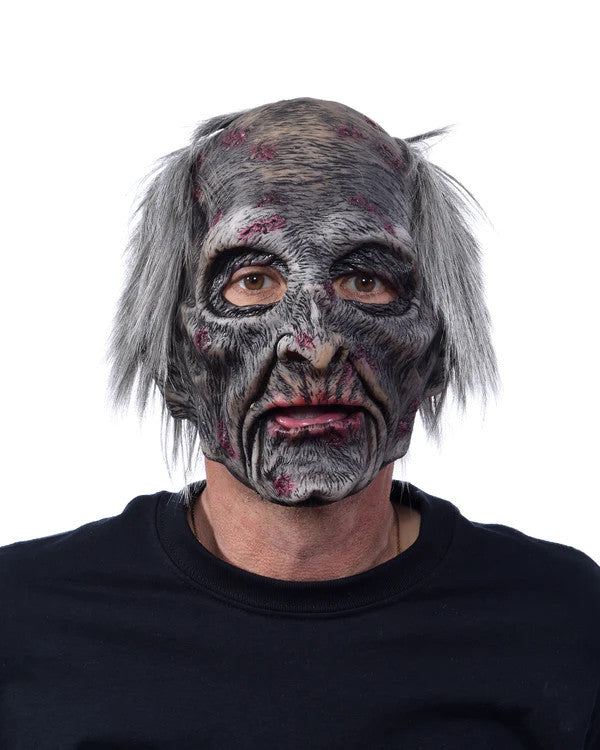 Exhumed Zombie Mask- front view, mouth open