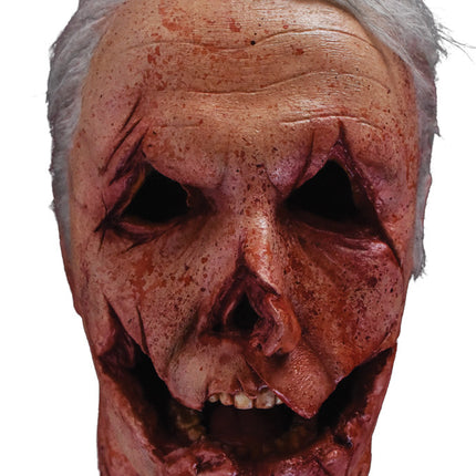 Front view of Officer Francis Severed Head Prop