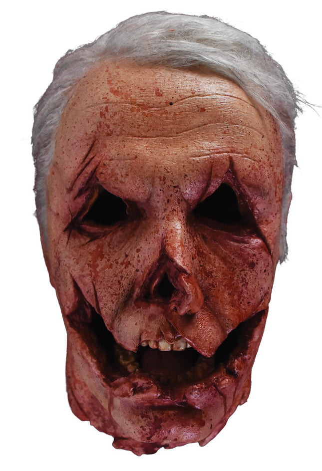 Front view of Officer Francis Severed Head Prop