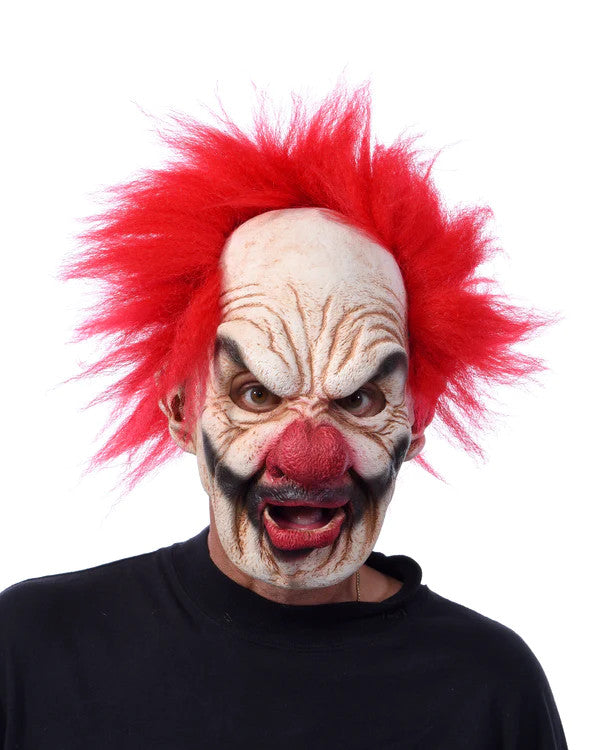 Super Clown Mask- front view, mouth open