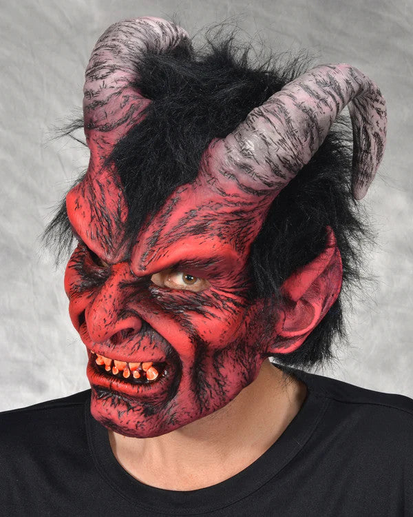 Red Devil Mask- angled view