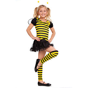 Kids' Ballet Slippers- black worn by model