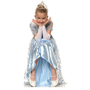 Kids' Ballet Slippers- white worn by model