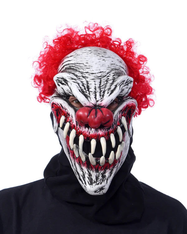 Last Laugh Evil Clown Mask- front view
