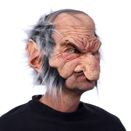 Goblin Old Man Mask- right angled view
