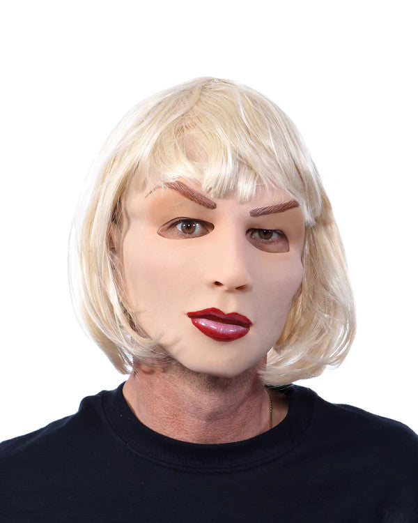 Blonde and Beautiful Mask- front view