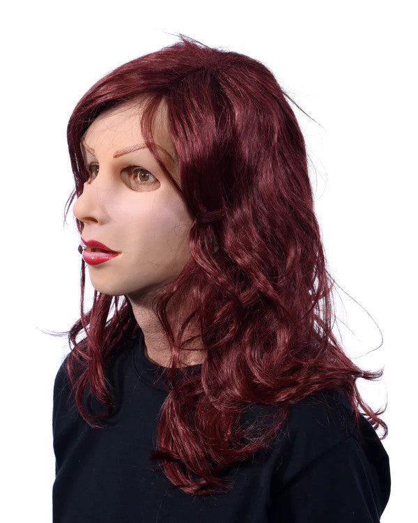 Red Hot Doll Mask- side view