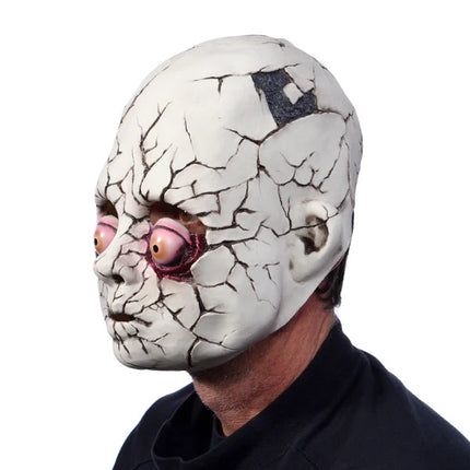 Crack Baby Doll Mask- left angled view