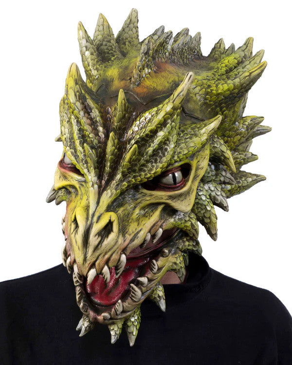 Draco the Green Dragon Mask- Collector's Edition- left angled view 2