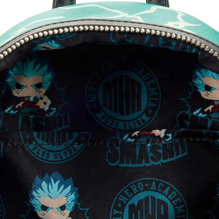 POP! My Hero Academia Deku Infinity Glow In The Dark Cosplay Mini Backpack- inside lining print