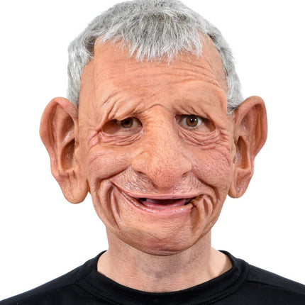 Papa Old Man Mask- mouth open