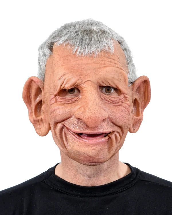 Papa Old Man Mask- mouth open