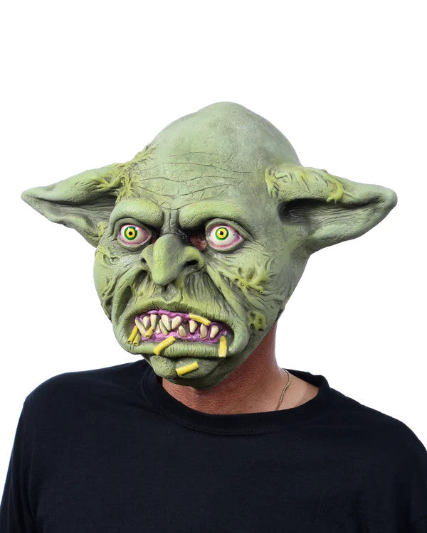 Cheddar Goblin Mask- left angled view