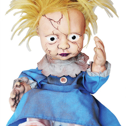 11" Animated Creepy Kicking Girl
