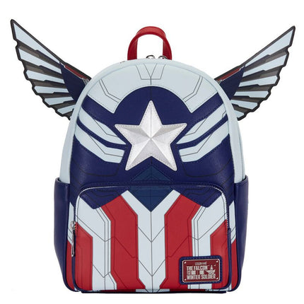 Marvel Falcon Captain America Cosplay Mini Backpack- front view