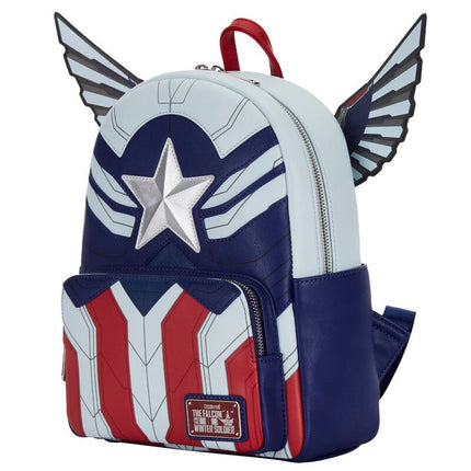 Marvel Falcon Captain America Cosplay Mini Backpack- side view