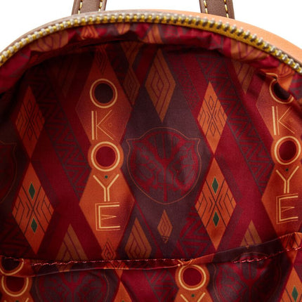 Marvel Black Panther Okoye Cosplay Mini Backpack- inside lining print