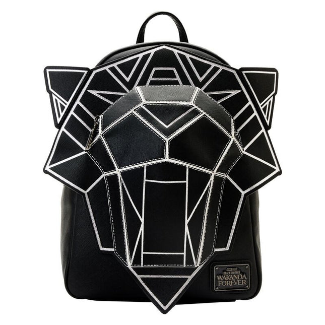 Marvel Black Panther Wakanda Forever Figural Mini Backpack- front view