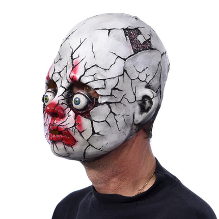 Cracked Clown Mask- left angled view