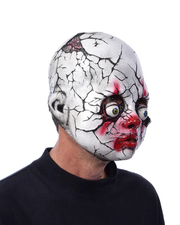 Cracked Clown Mask- right angled view