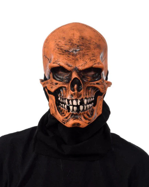 UV Orange Death Skull Mask