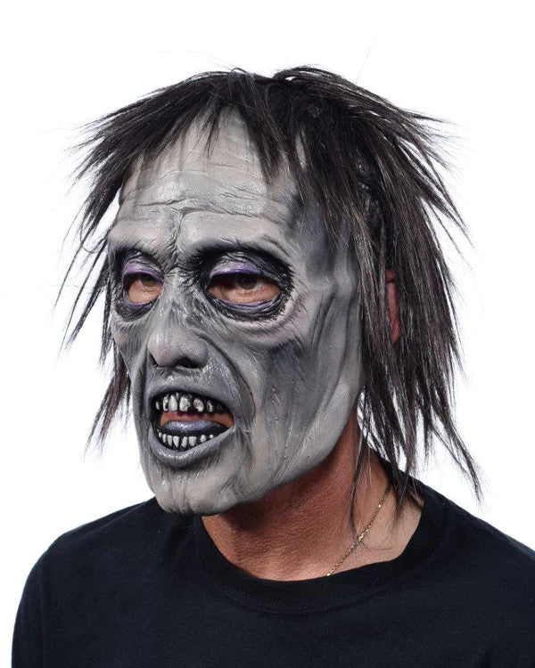Starved Man Zombie Mask- angled view