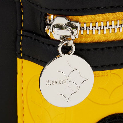 NFL Pittsburg Steelers Patches Mini Backpack- zipper charm