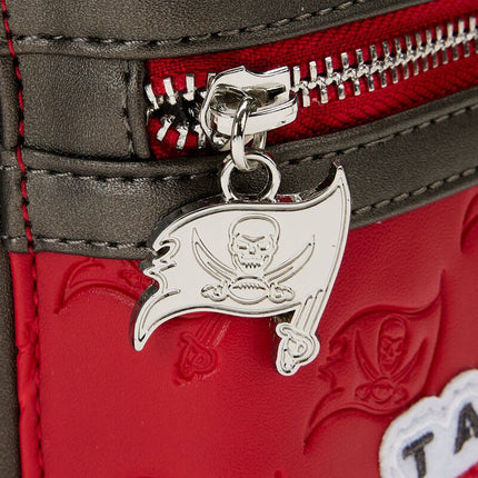 NFL Tampa Bay Buccaneers Patches Mini Backpack- zipper charm