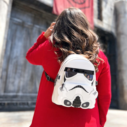 Star Wars Stormtrooper Lenticular Mini Backpack- worn by model