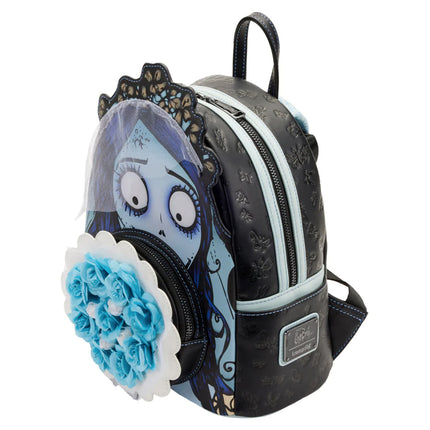 Corpse Bride Emily Bouquet Mini Backpack- top angled view