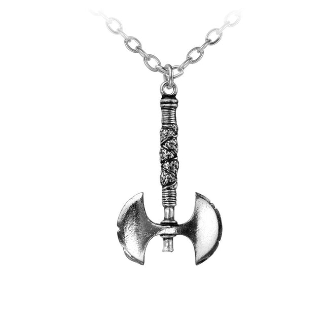 Double Axe Pendant- close up