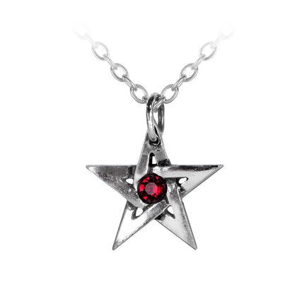 Crystal Pentagram Pendant- close up