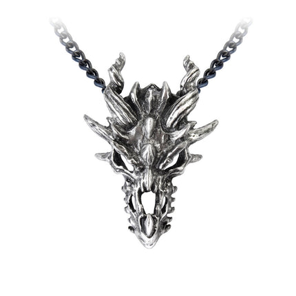 Dragon Skull Pendant- close up