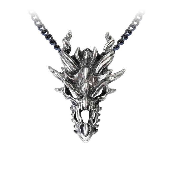 Dragon Skull Pendant- close up