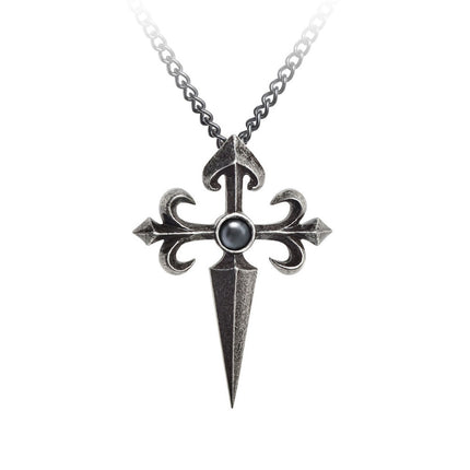 Santiago Cross Pendant- close up