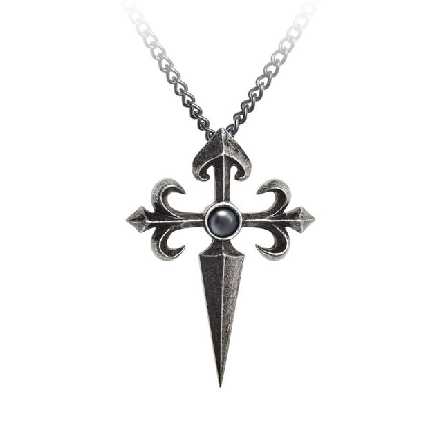 Santiago Cross Pendant- close up