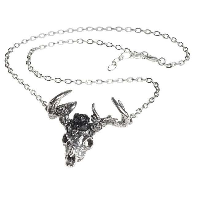White Hart, Black Rose Pendant