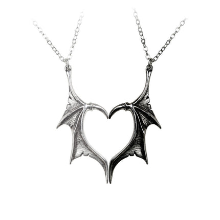 Darkling Heart Necklace- both necklaces together