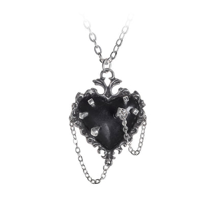Witches Heart Pendant- close up