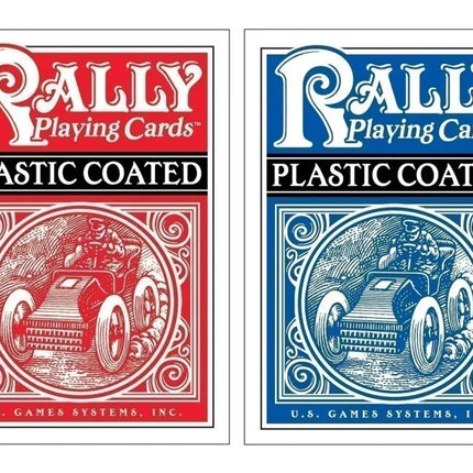 Plastic-Coated Rally Playing Cards- both colors