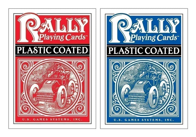 Plastic-Coated Rally Playing Cards- both colors