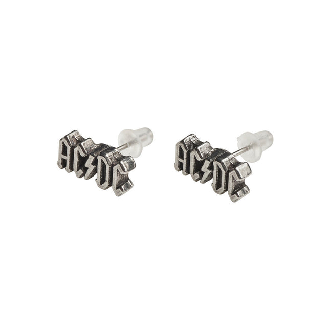 AC/DC: Logo Studs- angled view