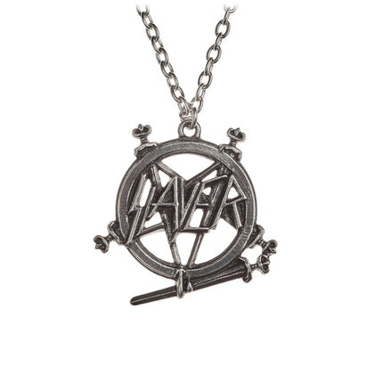 Slayer: Pentagram Logo Necklace- close up