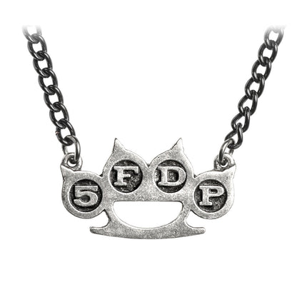 5 Finger Death Punch: Knuckle Duster Necklace- close up