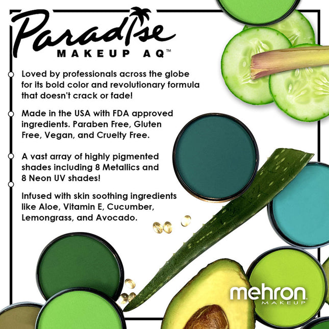 Paradise Makeup AQ Refill Size - Matte Shades- info