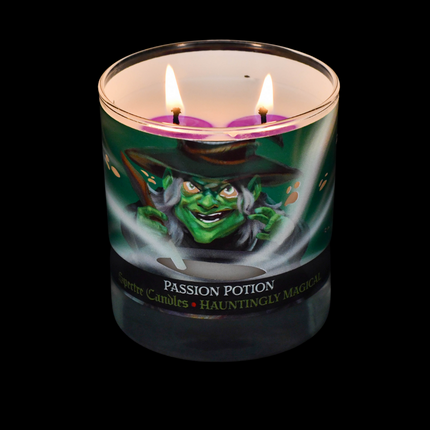 Passion Potion Color Changing Candle (8oz)- burning