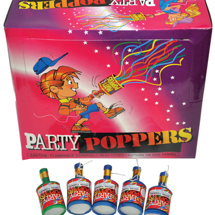 PARTY POPPER PKG OF 72