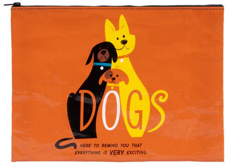 Dogs Jumbo Pouch- front view